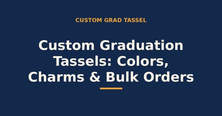 Custom graduation tassels — colors, charms and bulk orders