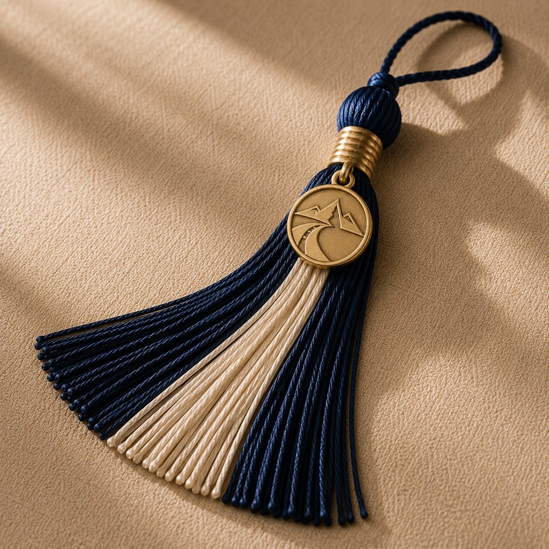 Single tassel, laid flat