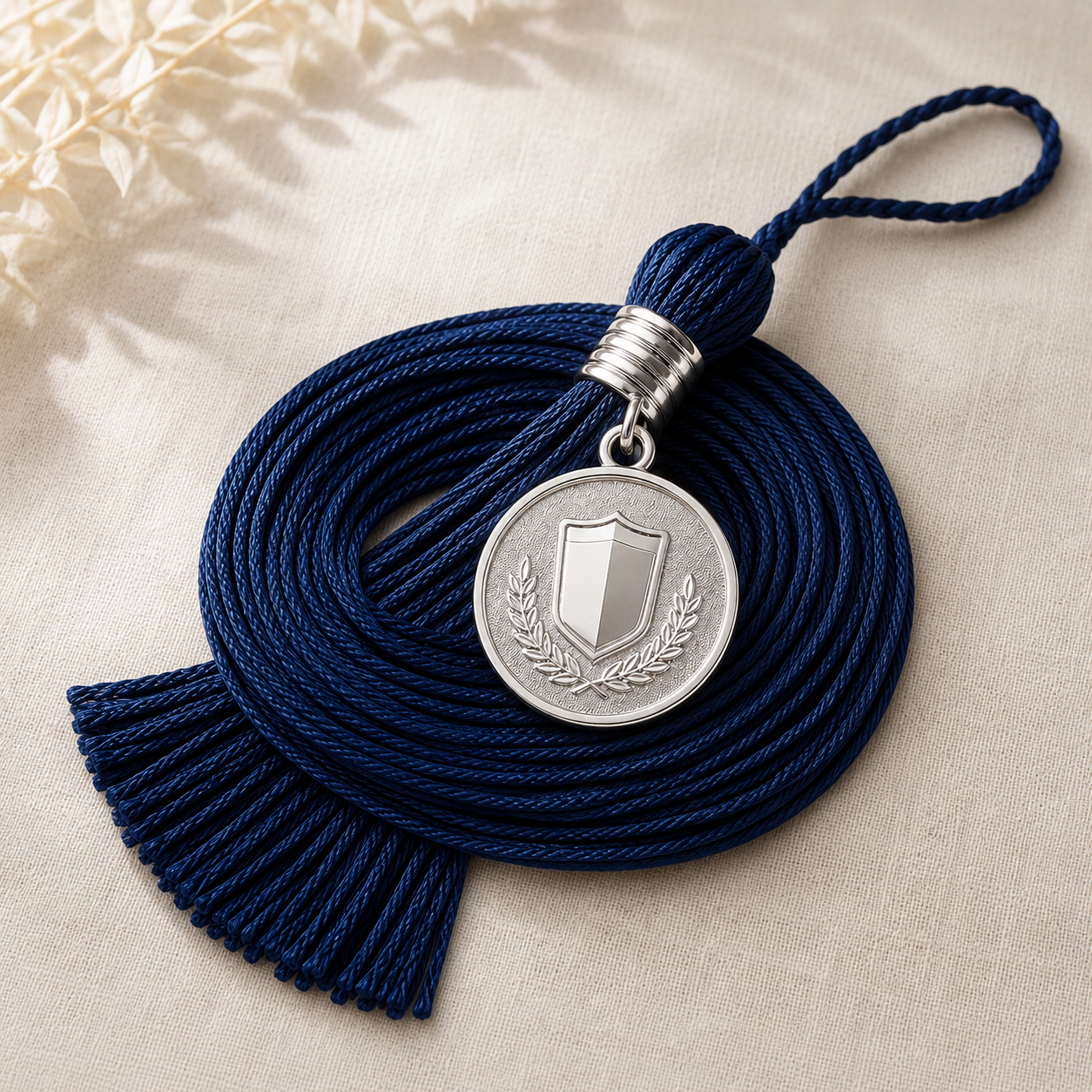 Custom single-color graduation tassel with charm