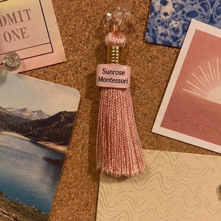 Branded graduation tassels with logo