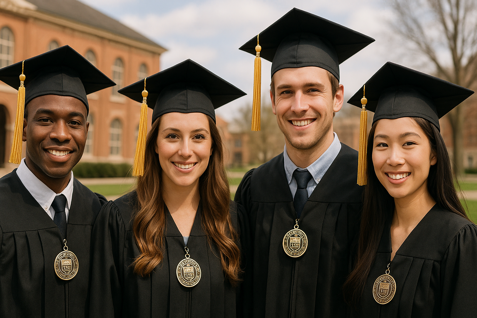College graduation tassels