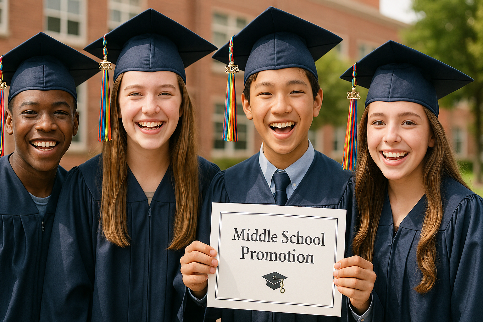 Middle school promotion tassels
