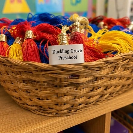 Customized graduation tassels for preschool and kindergarten