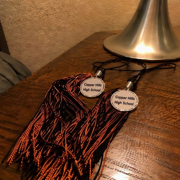 Personalized graduation tassels — customer photo